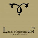 Letters & Ornaments 2007: Bodoni Typeface Calendar – Front Cover
