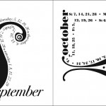 Letters & Ornaments 2007: Bodoni Typeface Calendar – Spread No.9