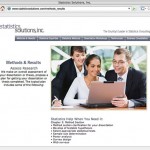 Statistics Solutions – Web Page Design – Methods