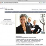 Statistics Solutions – Web Page Design – Testimonials